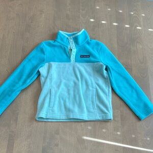 Columbia Kids' Green and Light Green Fleece Pullover